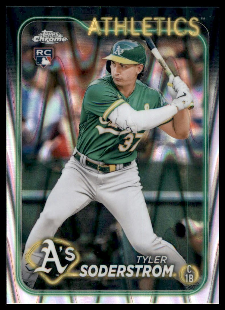 2024 Topps Chrome #298 Tyler Soderstrom Raywave Refractor