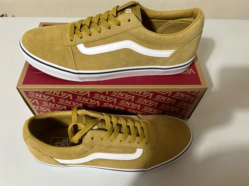 Scarpe uomo Vans Ward scamosciate oro bianco taglia UK 11