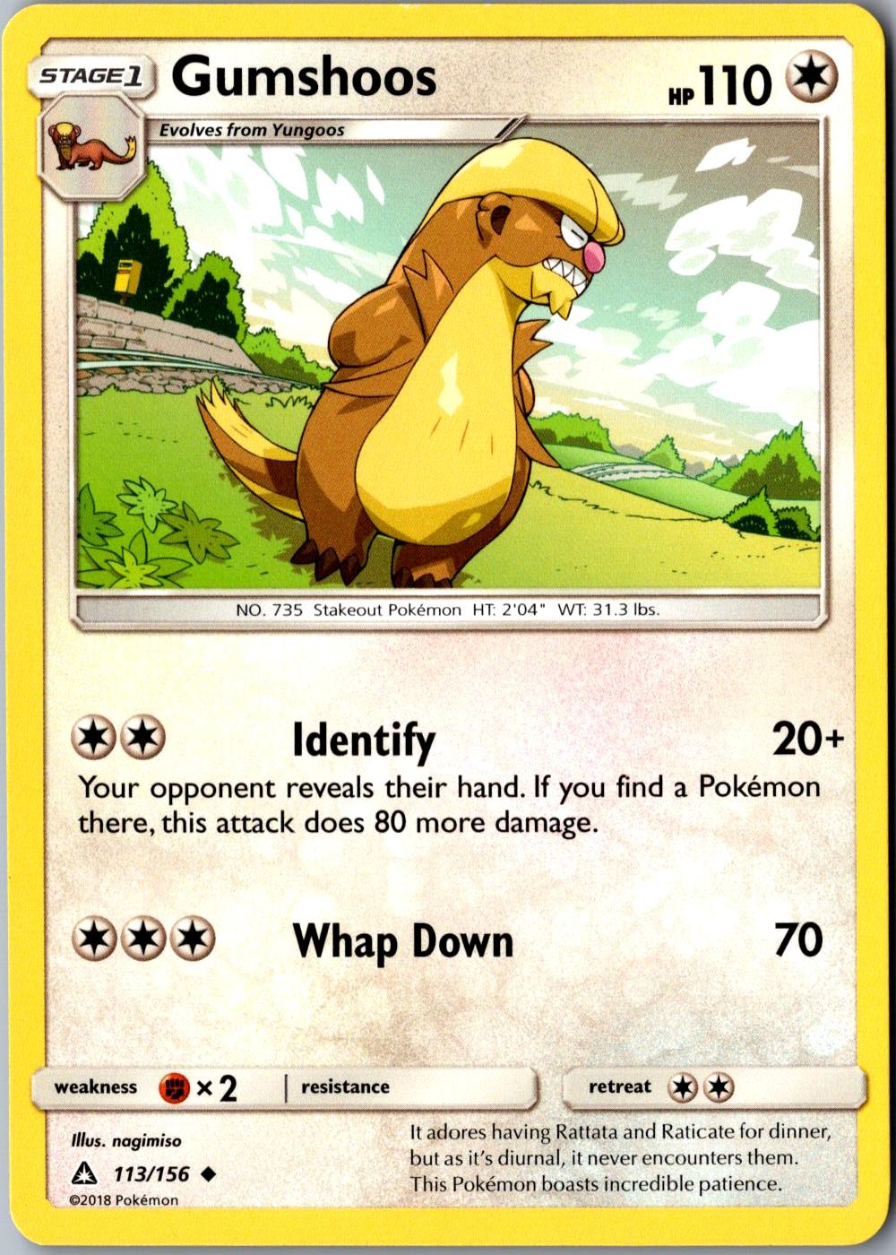 Gumshoos 113/156 Uncommon SM Ultra Prism LP Pokemon Card