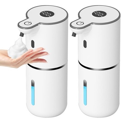 2Pack Automatic Foam Soap Dispenser Touchless 6-Level Adjustable Hand Soap 380mL