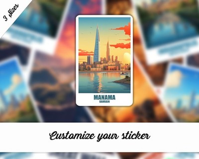 Manama Aufkleber Bahrain Sticker Auto Kofferaufkleber Reisesticker Souvenir