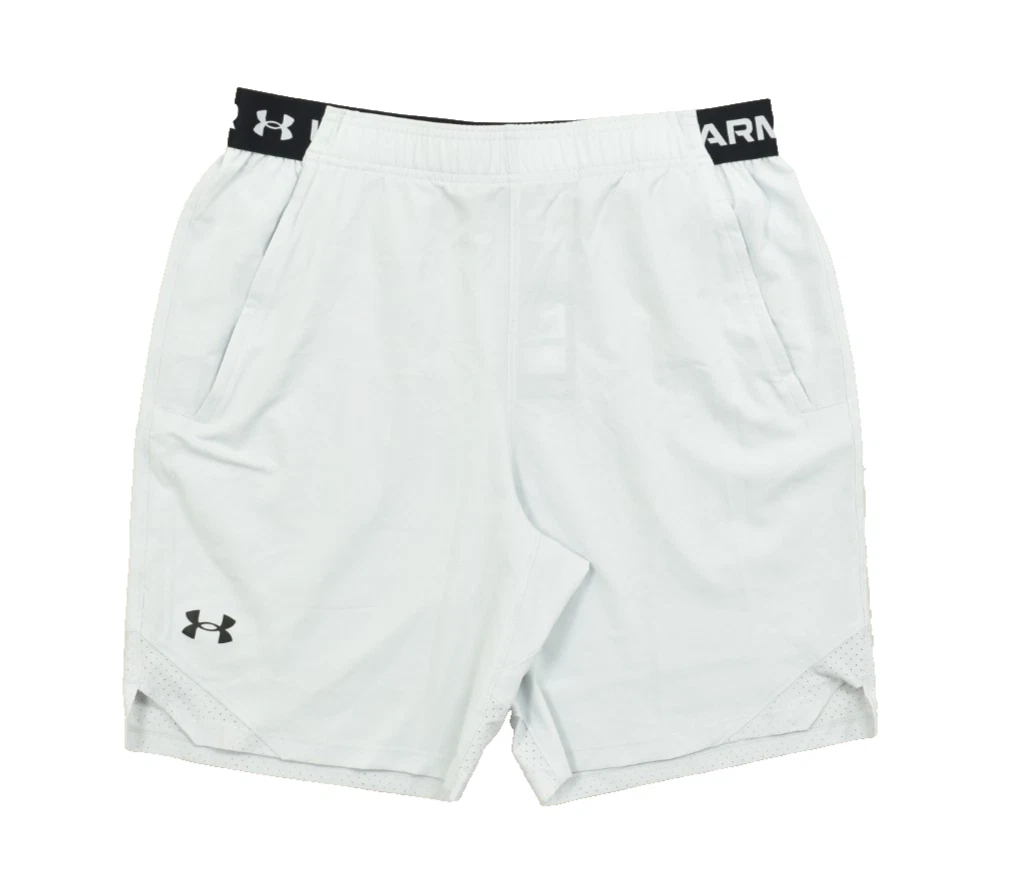 Under Armour Vanish Woven 8in Shorts Gray Men Size Large L Fitted Polyester NEW