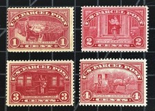 US Stamps - SC# Q1 - Q4 - MOG HR - SCV = $45.75