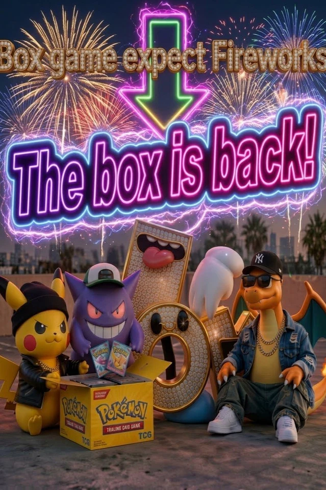 Pokemon Bangers Box Game!!📦 Fireworks with Mew🧨 ✌️