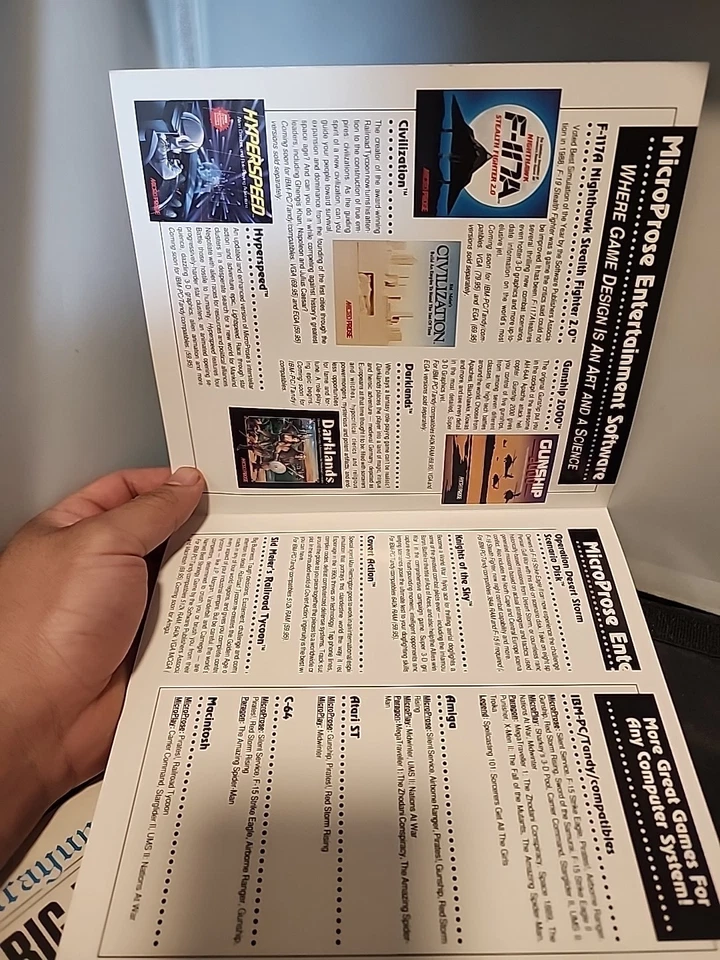 F-117A Nighthawk Stealth Fighter 2.0 Pamphlet Only  PC  (Microprose, 1991)  - Image 2 of 3