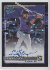 2020 Panini Donruss Optic Black Cracked Ice Prizm 4/25 Sam Hilliard Auto 1b8