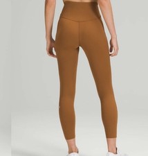 Lululemon Size 14 Base Pace HR Tight 25" Leggings Gold Brown