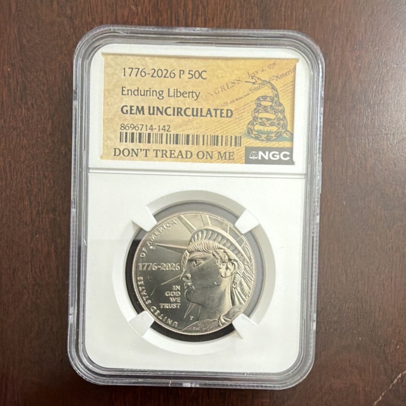 2026 Enduring Liberty 50C Gem Uncirculated NGC Commemorative Coin