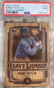 2025 Topps Series 1 - Heavy Lumber Bobby Witt Jr. #HL-9