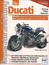 Manuale riparazione 5287 Ducati Monster 1000 900 800 750 620 / Desmo / Dark, nuovo