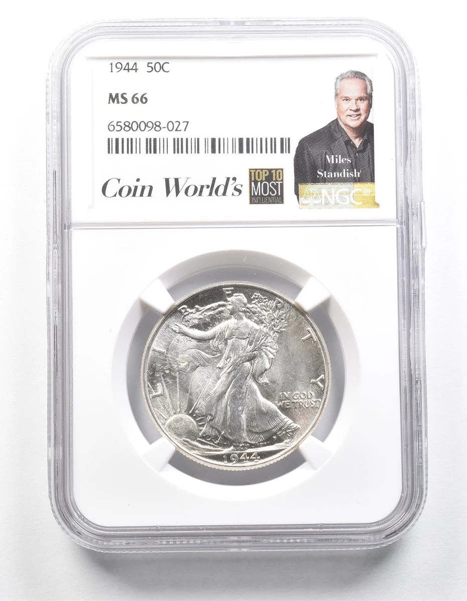1944 Year Grade MS 66 Liberty Walking Half Dollars (1916-1947) for