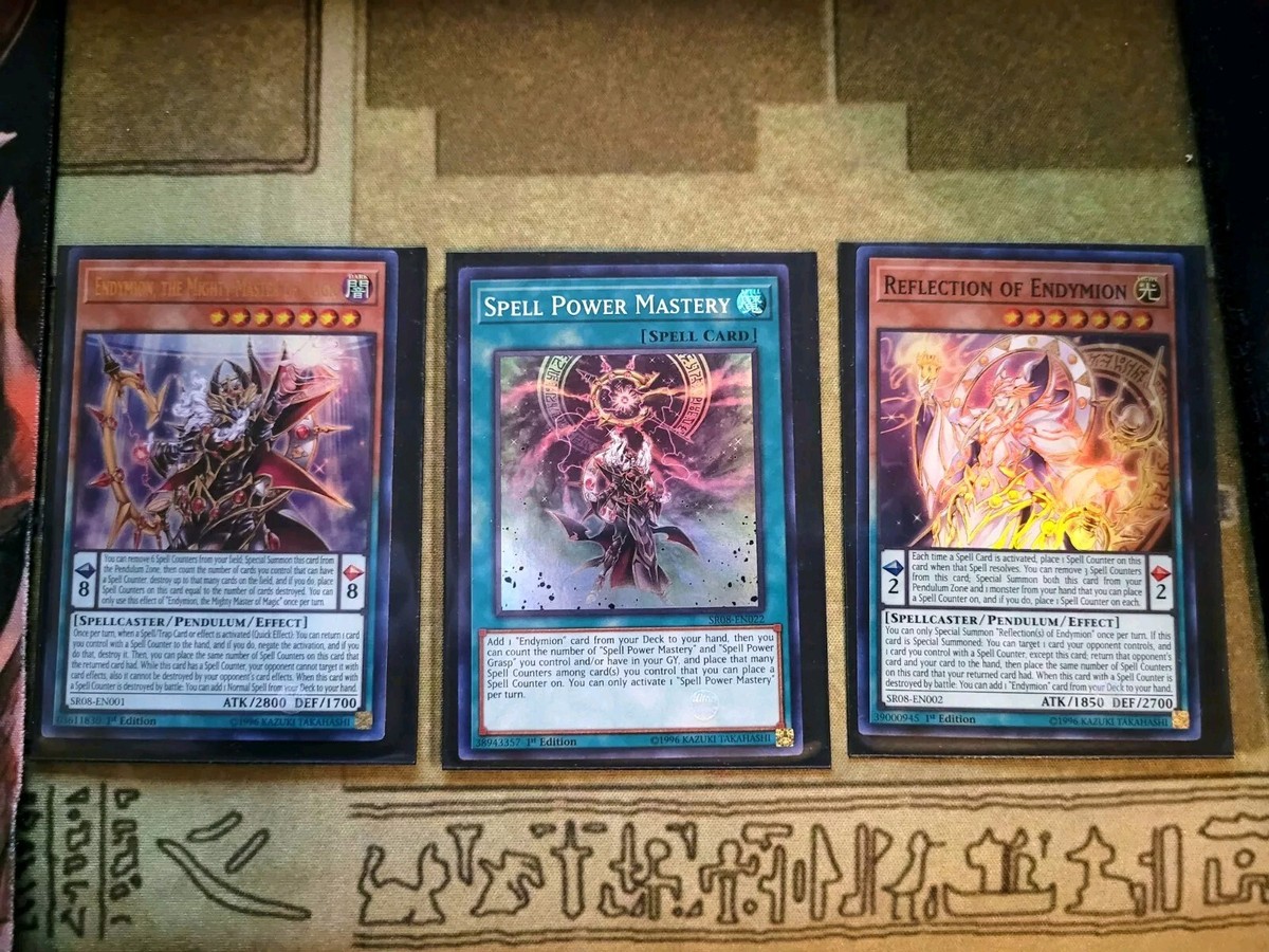 YUGIOH ENDYMION THE MIGHTY MASTER OF MAGIC + REFLECTION OF ENDYMION +SPELL POWER YUGIOH ENDYMION THE MIGHTY MASTER OF MAGIC + REFLECTION OF ENDYMION +SPELL POWER