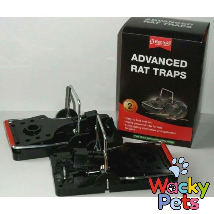 RAT TRAP TWIN PACK: Rentokil Advanced. Easy to Bait & Set. Contains TWO Traps