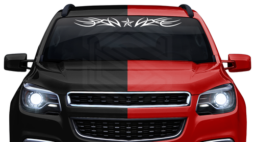 101-01 NAUTICAL STAR Windshield Decal Window Sticker Vinyl Graphic Design Banner - Foto 5 di 8