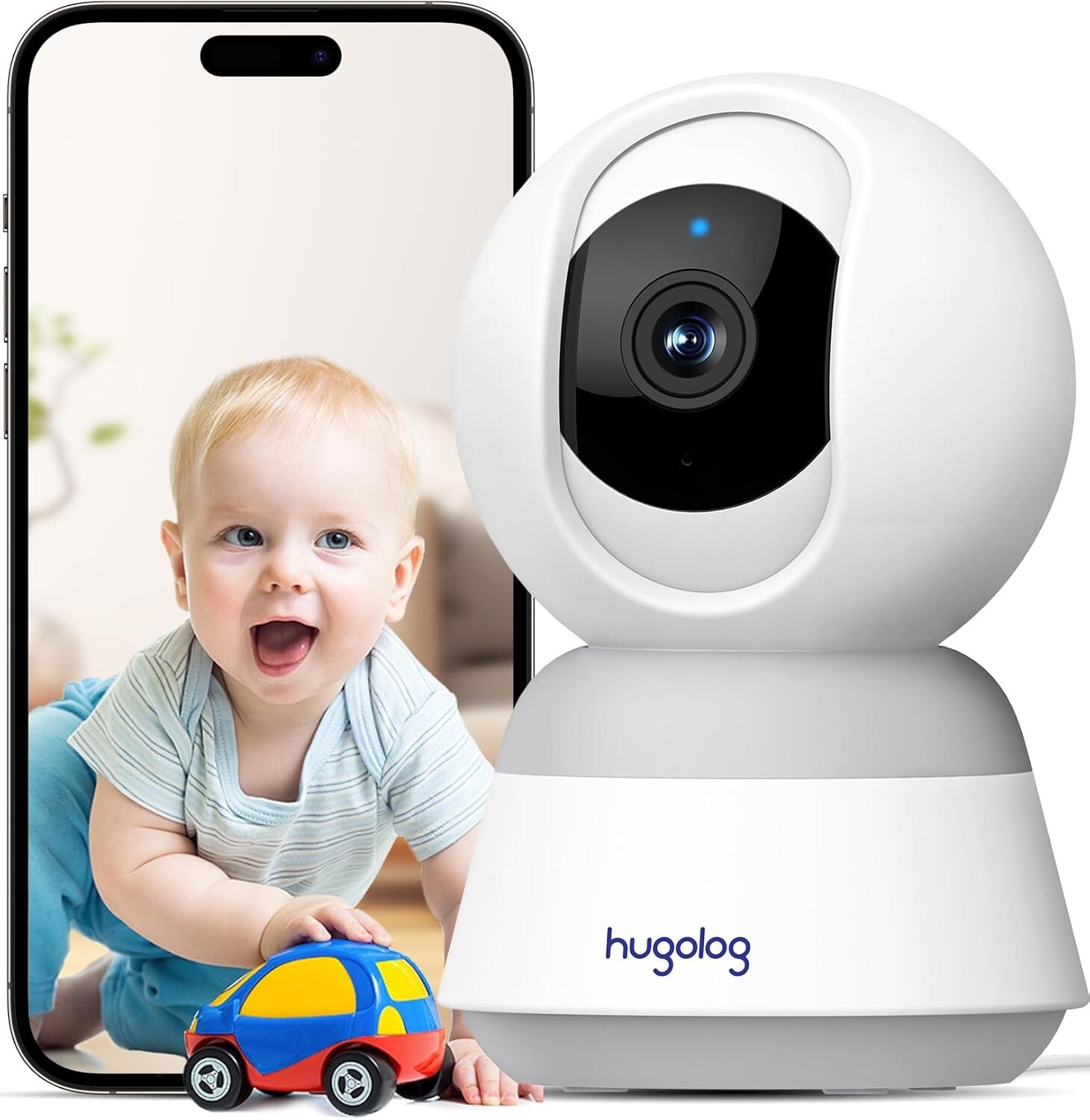 Auto Focus Baby Monitor/Pet Camera Tilt/Pan Camera 2K HD 3MP Alexa-image
