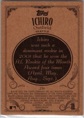2002 Topps 206 #256b Ichiro Suzuki holding bat | eBay