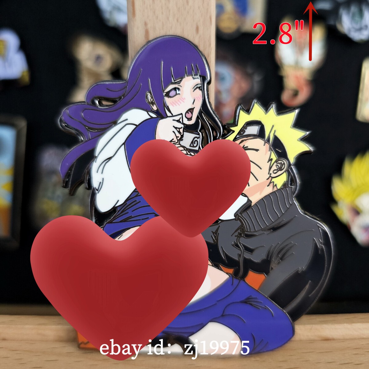 Hinataさま Anime Hyuga Hinata &Uzumaki Limited Edition Metal Enamel Pin