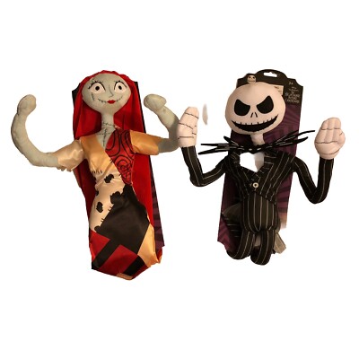 Disney Plush Jack Skellington Sally Poseable 24'' Nightmare Before Christmas