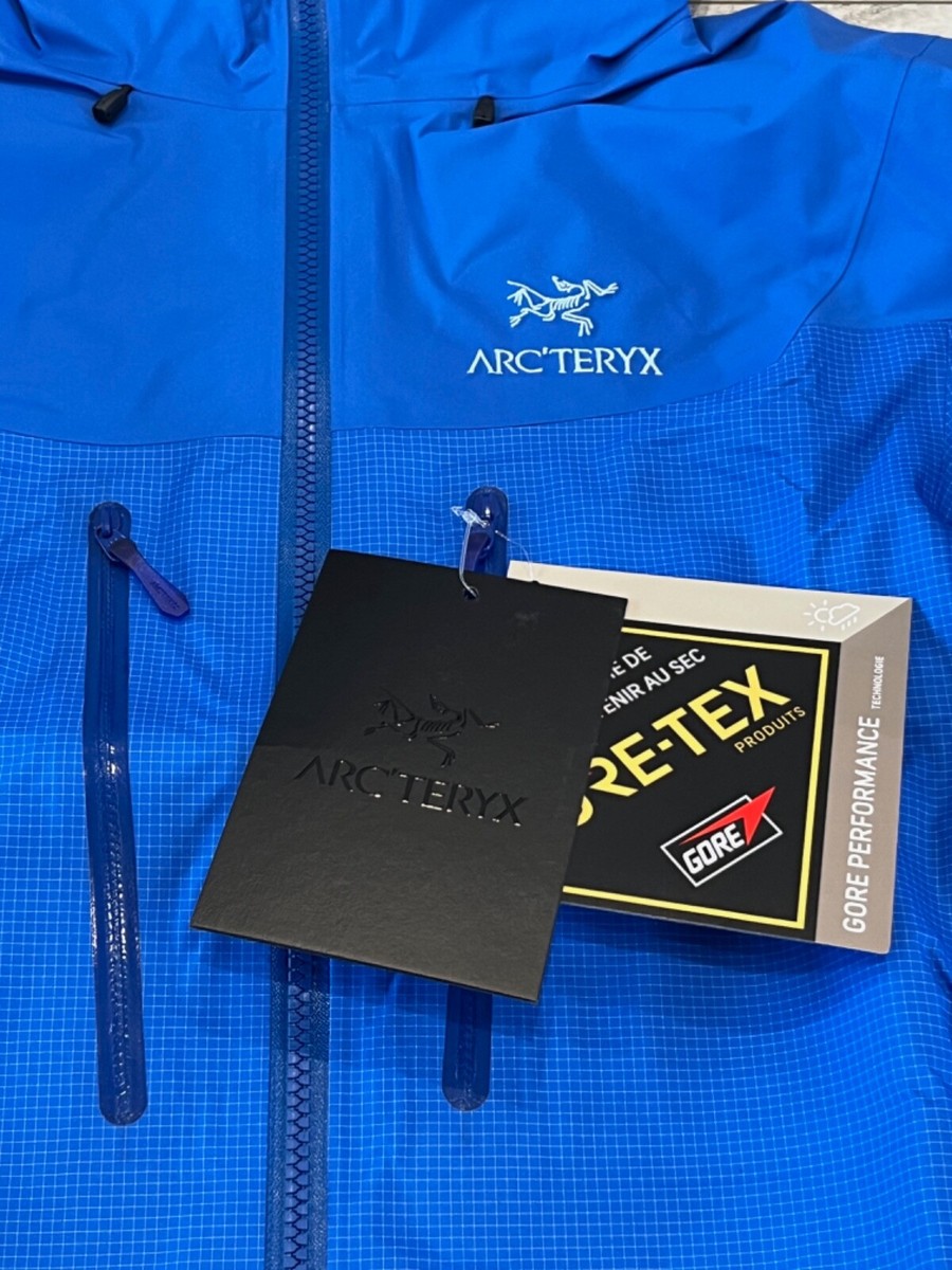 NWT Women's Arc'teryx Blue Alpha Goretex Hooded Waterproof Shell
