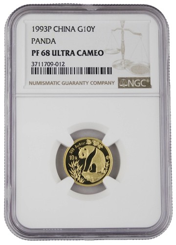 MS65 DPL 1982 China 1/10 Oz Gold Panda NGC *9781 | eBay