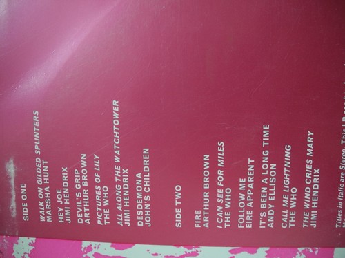 Backtrack 1 LP 1970 UK Track 2407 001 VG+/EX- THE WHO /JIMI HENDRIX /MARSHA HUNT - Picture 3 of 3
