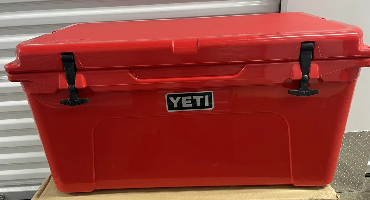 YETI Tundra 65 Cooler RESCUE RED Used In Box- Store Display Nice