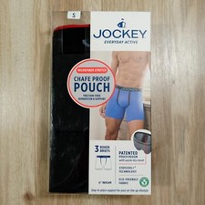 Jockey Underwear Mens Small Boxer Briefs Microfiber Stretch Chafe Proof 3 pack