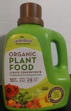 Garden Boost Organic Plant Food Liquid Concentrate 100 oz makes 50 gallons 3-3-2