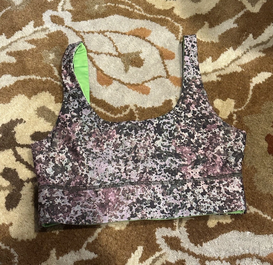 fabletics harlyn midi reversible earthen lime citrus tank-bra