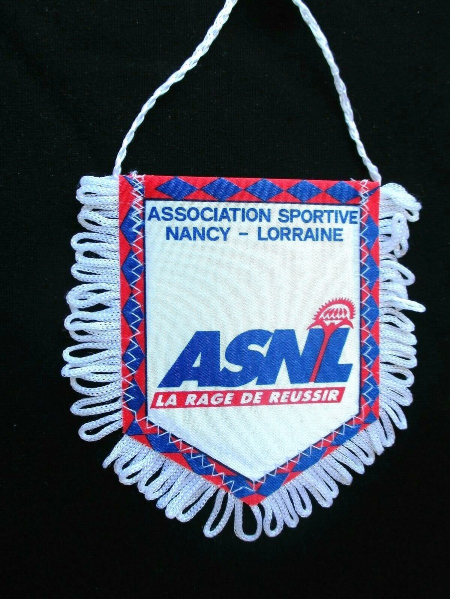 AS NANCY LORRAINE fanion wimpel pennant football ancien annees 90