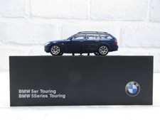 1:43 BMW 5 Series 5er Touring Blue Dealer Authentic Model Car Diecast
