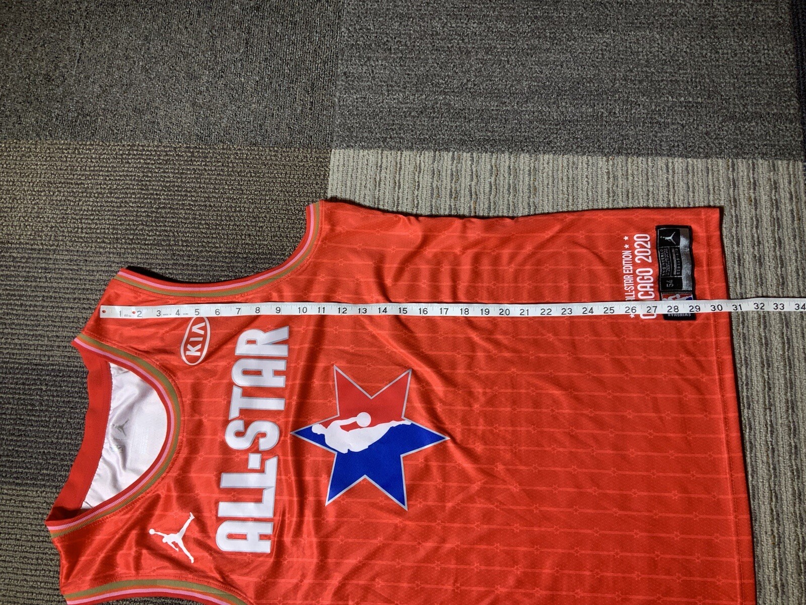 Mens XXL Jordan NBA AllStar Red Chicago 2020 Young 24 Jersey eBay