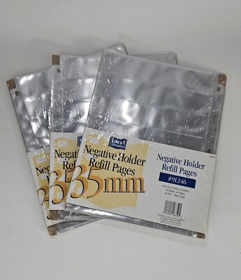  30 Sheets 60 Pages Negative Filling Sheets for 35mm Film Negative Storage Pages