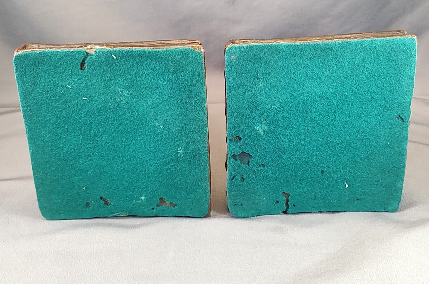 Antique Bronze Kathodian Bronze Works (KBW) Bookends - Cherub Reading Book