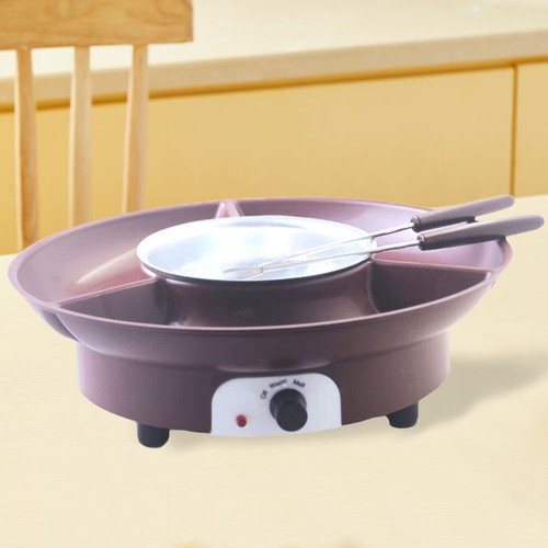 Electric Fondue Pot Set Useful Electric Fondue Maker for Chocolate Cheese Sauce - Zdjęcie 9 z 12