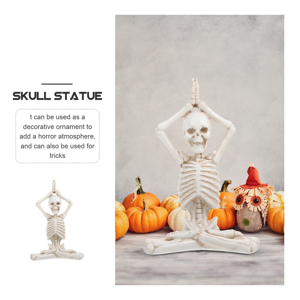 Resin Yoga Skeleton Model Halloween Skeleton Figurine Ashland Halloween