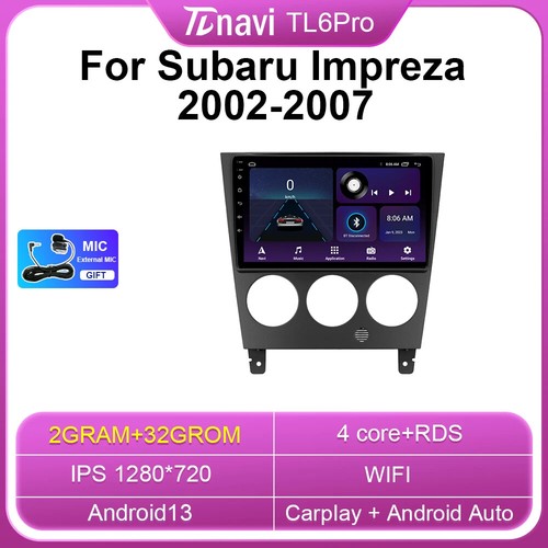 Android Car Radio Carplay For Subaru Impreza GD GG Multimedia Video Player GPS - Picture 26 of 32