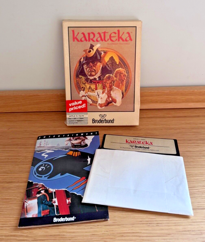 Jeu KARATEKA Apple II Apple IIe Apple IIc Apple IIgs Broderbund Jordan