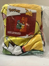 POKEMON Nintendo Super Soft Cloud Faux Fur THROW Blanket GIFT New