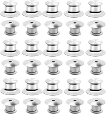 30 Pcs Metal Locking Pin Backs Locking Pin Keepers Locking Backs for Disney Pins