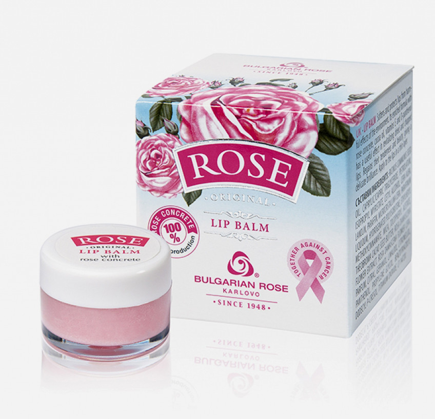 Rose Oil & Cocoa Butter Lip Balm for Hydrated Soft Lips-image