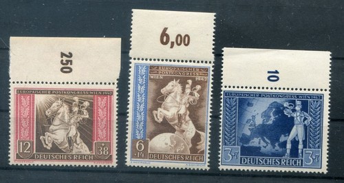 DR-3.Reich 820/22 Oberrand MNH Mint MNH Mint (y79634