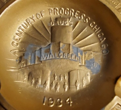 1934 Chicago Weltausstellung COP Walgreens Aschenbecher w906 - Bild 2 von 4