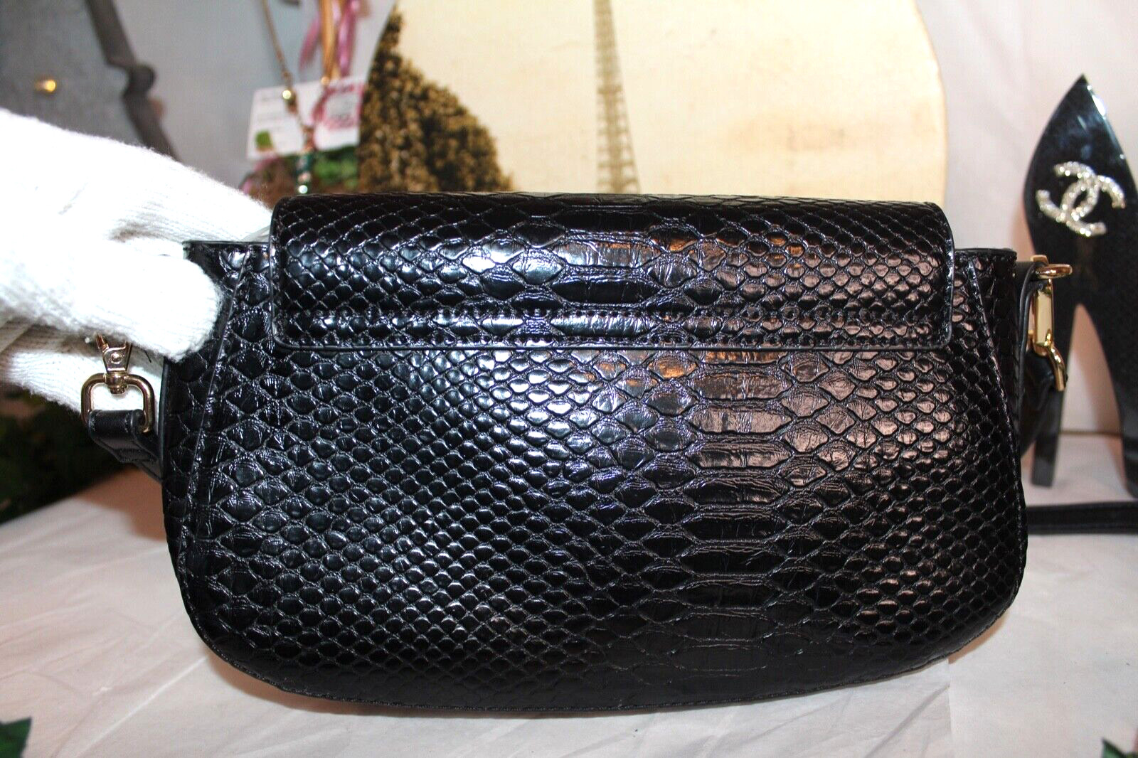 ECLECTIC KATE LANDRY  BLACK PYTHON  SNAKE LIKE CR… - image 20