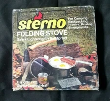 Sterno Folding Stove Compact- Lightweight- Rustproof