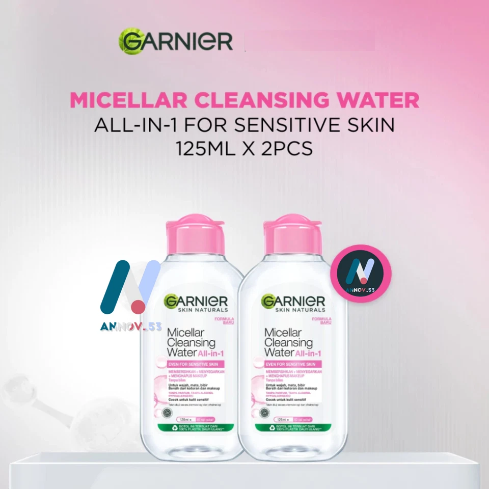 GARNIER Micellar Cleansing Water Makeup Remover Waterproof Bright Glow Anti Acne - Image 2 of 4
