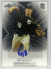2021 LEAF PERFECT GAME BEN BARRETT BLACK PAPER AUTO # 44/50