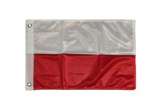 12x18 12''x18'' Poland Polish Polska Rough Tex Knitted Flag Banner Grommets