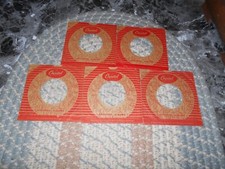 45 COMPANY RECORD SLEEVES. LOT OF FIVE CAPITOL ARTIST WITH INSTRUMENT. 1950'S.