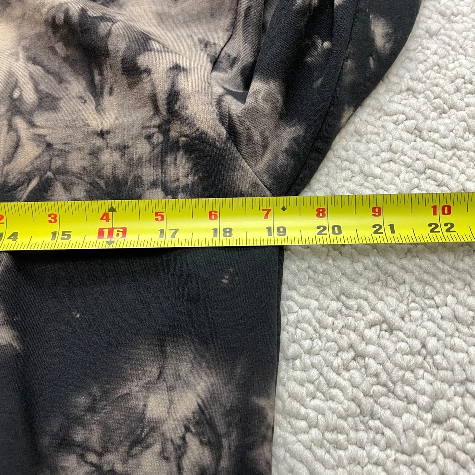 Moletom com capuz Boohoo feminino 2 preto cinza tingido com capuz cordão pulôver - Imagem 4 de 4